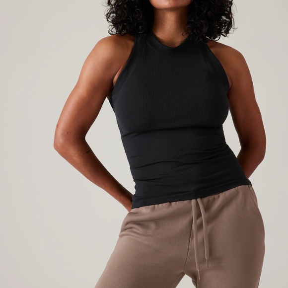 Athleta black racer back tank top - Picture 4 of 5